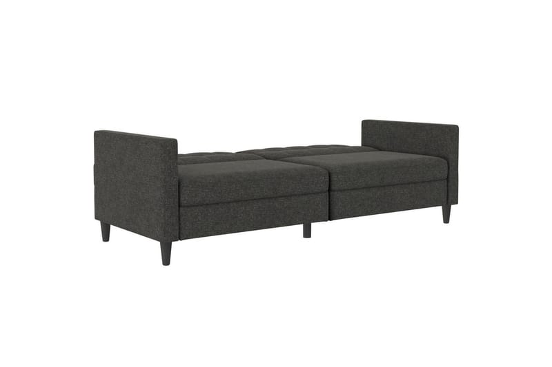 Sovesofa Hartford 203x83x82 cm, Antrasitt, Linstoffutseende (100 % polyester) - 203x83x82 cm, Antrasitt, Linstoffutseende (100 % polyester) - Møbler - Sofaer - Sovesofaer