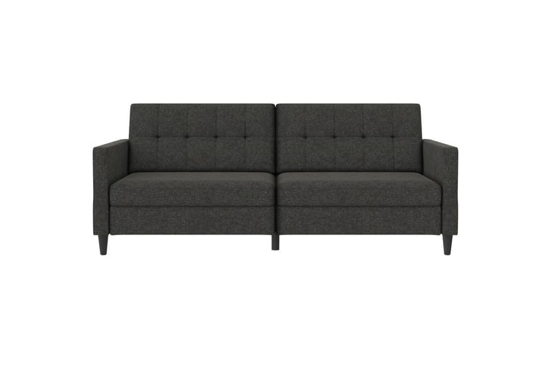Sovesofa Hartford 203x83x82 cm, Antrasitt, Linstoffutseende (100 % polyester) - 203x83x82 cm, Antrasitt, Linstoffutseende (100 % polyester) - Møbler - Sofaer - Sovesofaer