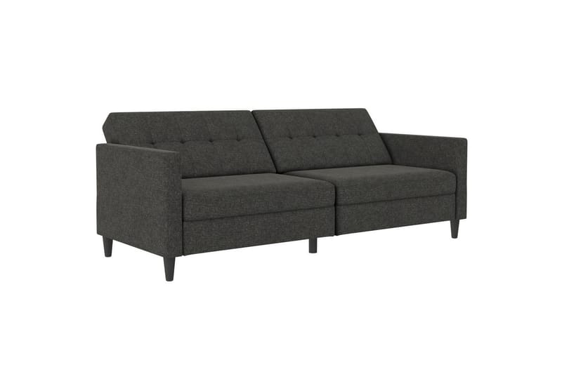 Sovesofa Hartford 203x83x82 cm, Antrasitt, Linstoffutseende (100 % polyester) - 203x83x82 cm, Antrasitt, Linstoffutseende (100 % polyester) - Møbler - Sofaer - Sovesofaer