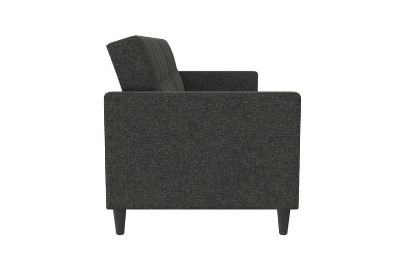 Sovesofa Hartford 203x83x82 cm, Antrasitt, Linstoffutseende (100 % polyester) - 203x83x82 cm, Antrasitt, Linstoffutseende (100 % polyester) - Møbler - Sofaer - Sovesofaer