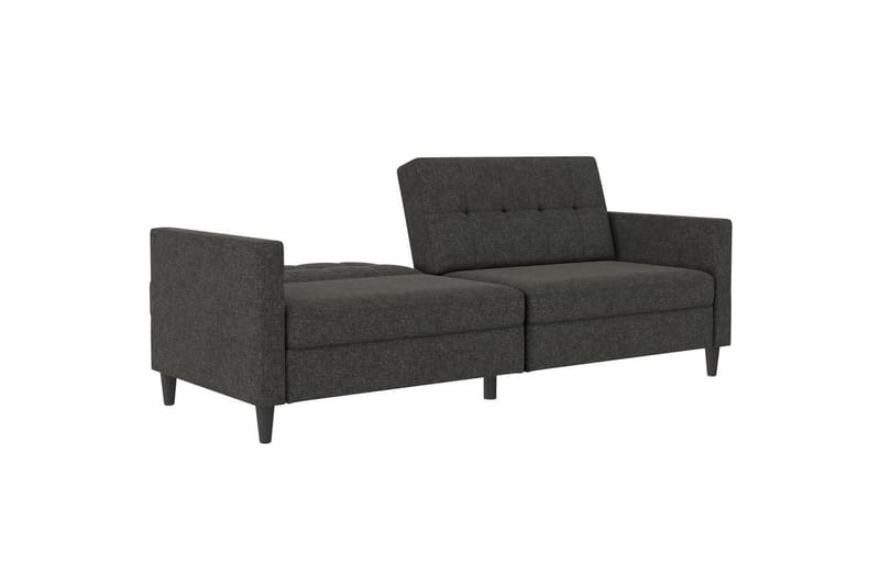 Sovesofa Hartford 203x83x82 cm, Antrasitt, Linstoffutseende (100 % polyester) - 203x83x82 cm, Antrasitt, Linstoffutseende (100 % polyester) - Møbler - Sofaer - Sovesofaer