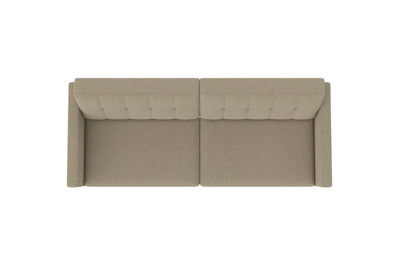 Sovesofa Hartford 203x83x82 cm, Cappucino, Linstoffutseende (100 % polyester) - 203x83x82 cm, Cappucino, Linstoffutseende (100 % polyester) - Møbler - Sofaer - Sovesofaer