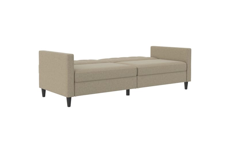 Sovesofa Hartford 203x83x82 cm, Cappucino, Linstoffutseende (100 % polyester) - 203x83x82 cm, Cappucino, Linstoffutseende (100 % polyester) - Møbler - Sofaer - Sovesofaer