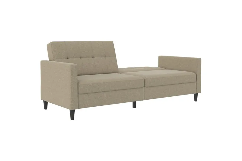Sovesofa Hartford 203x83x82 cm, Cappucino, Linstoffutseende (100 % polyester) - 203x83x82 cm, Cappucino, Linstoffutseende (100 % polyester) - Møbler - Sofaer - Sovesofaer