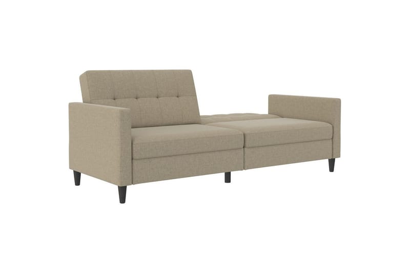Sovesofa Hartford 203x83x82 cm, Cappucino, Linstoffutseende (100 % polyester) - 203x83x82 cm, Cappucino, Linstoffutseende (100 % polyester) - Møbler - Sofaer - Sovesofaer