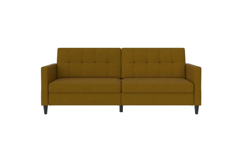 Sovesofa Hartford 203x83x82 cm, Curry, Linstoffutseende (100 % polyester) - 203x83x82 cm, Curry, Linstoffutseende (100 % polyester) - Møbler - Sofaer - Sovesofaer