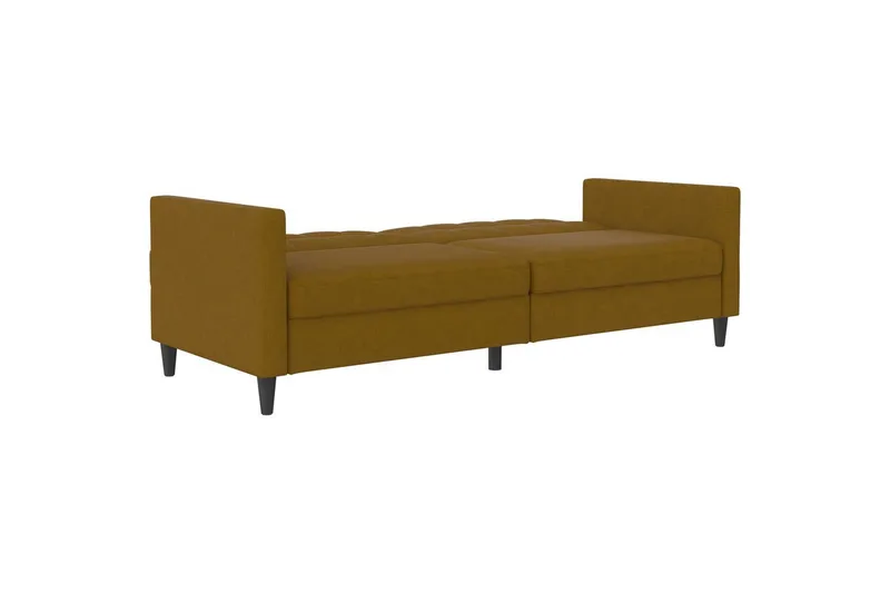 Sovesofa Hartford 203x83x82 cm, Curry, Linstoffutseende (100 % polyester) - 203x83x82 cm, Curry, Linstoffutseende (100 % polyester) - Møbler - Sofaer - Sovesofaer