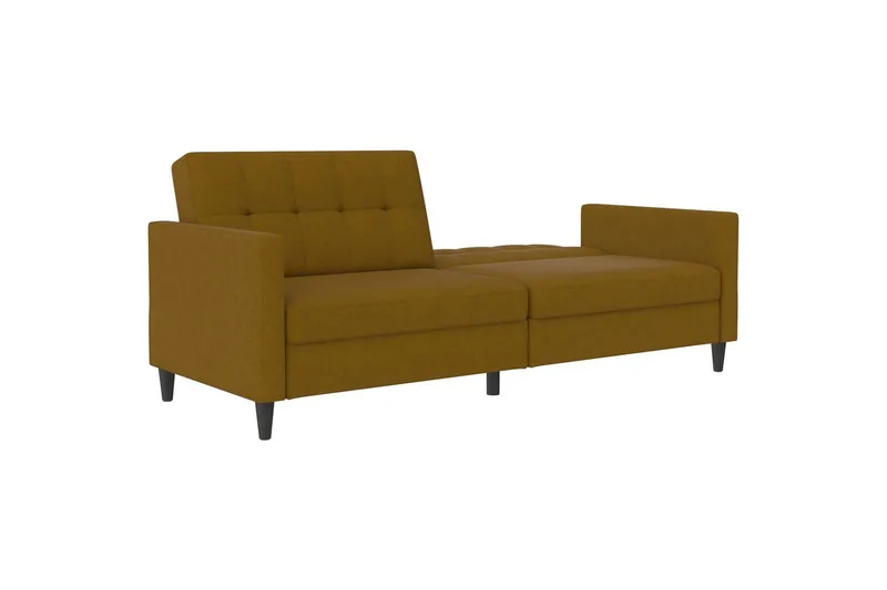 Sovesofa Hartford 203x83x82 cm, Curry, Linstoffutseende (100 % polyester) - 203x83x82 cm, Curry, Linstoffutseende (100 % polyester) - Møbler - Sofaer - Sovesofaer