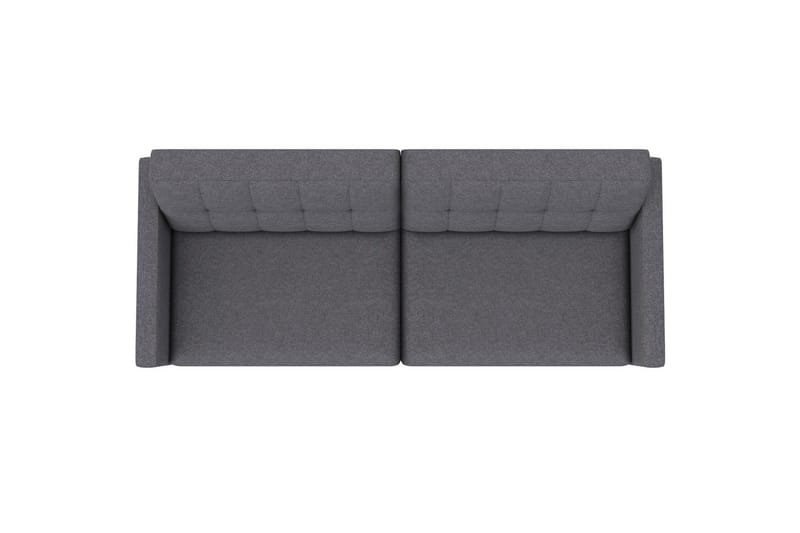 Sovesofa Hartford 203x83x82 cm, Grå, Linstoffutseende (100 % polyester) - 203x83x82 cm, Grå, Linstoffutseende (100 % polyester) - Møbler - Sofaer - Sovesofaer