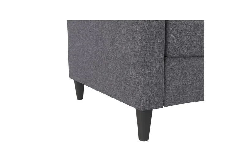 Sovesofa Hartford 203x83x82 cm, Grå, Linstoffutseende (100 % polyester) - 203x83x82 cm, Grå, Linstoffutseende (100 % polyester) - Møbler - Sofaer - Sovesofaer