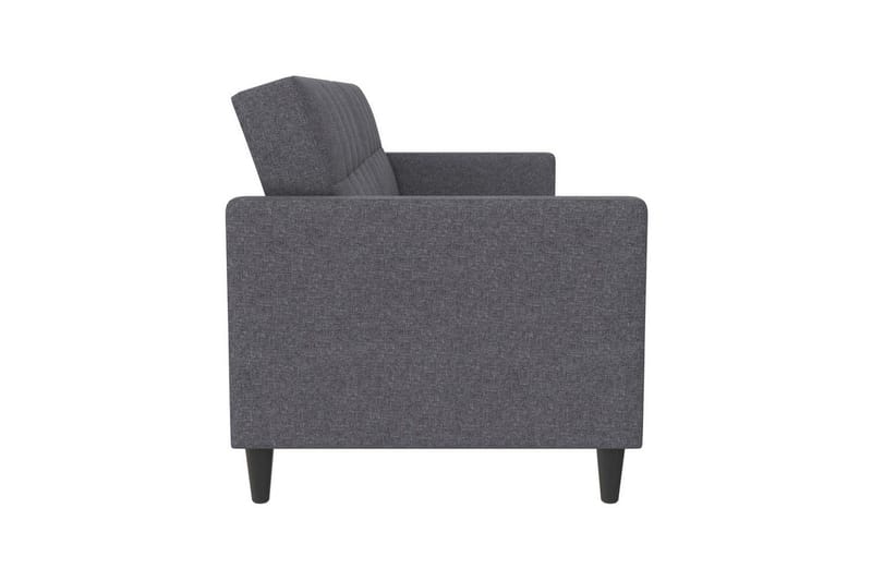 Sovesofa Hartford 203x83x82 cm, Grå, Linstoffutseende (100 % polyester) - 203x83x82 cm, Grå, Linstoffutseende (100 % polyester) - Møbler - Sofaer - Sovesofaer