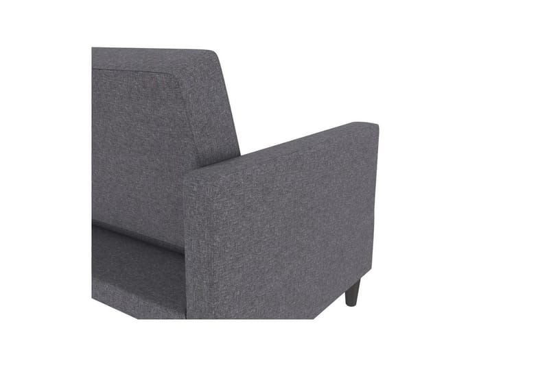 Sovesofa Hartford 203x83x82 cm, Grå, Linstoffutseende (100 % polyester) - 203x83x82 cm, Grå, Linstoffutseende (100 % polyester) - Møbler - Sofaer - Sovesofaer