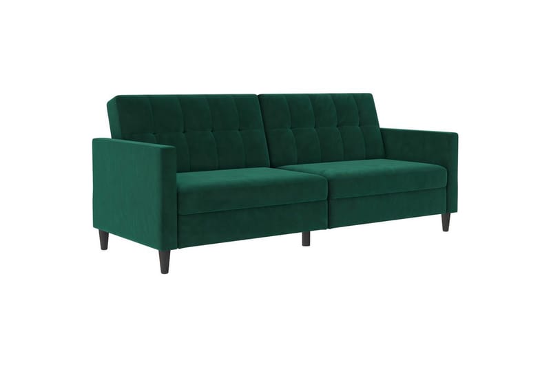 Sovesofa Hartford 203x83x82 cm, Mørk grønn, Fløyel, 203x83x82 cm, Mørk grønn, Fløyel
