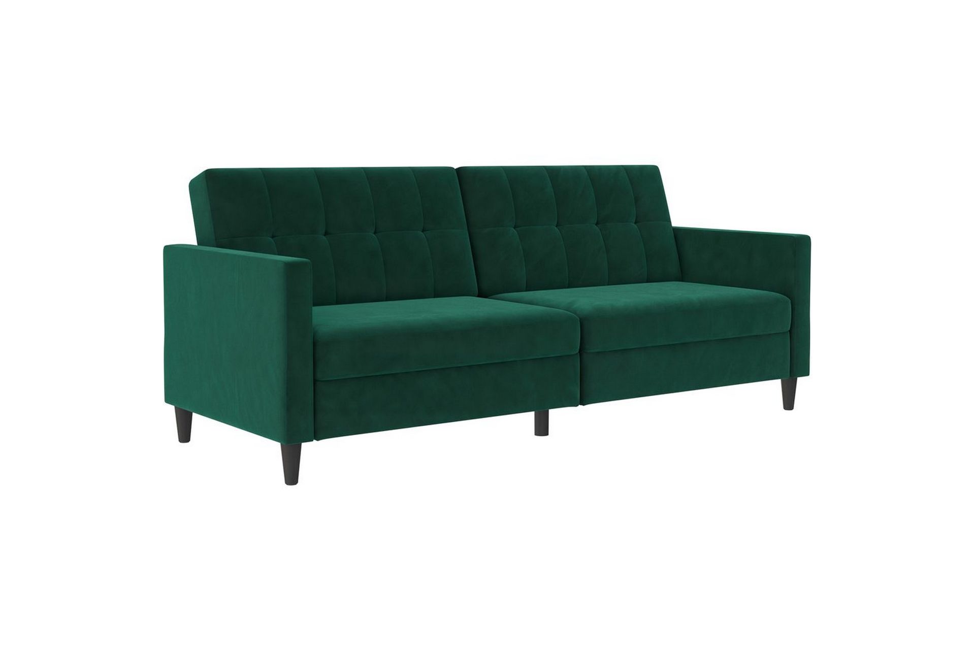 Sovesofa Hartford 203x83x82 cm, Mørk grønn, Fløyel - 203x83x82 cm, Mørk grønn, Fløyel - Møbler - Sofaer - Sovesofaer