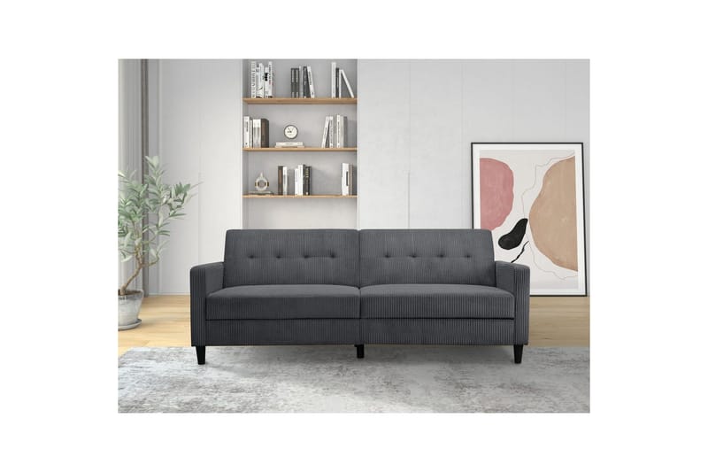Sovesofa Hartford II 203x83x82 cm, Antrasitt - 203x83x82 cm, Antrasitt - Møbler - Sofaer - Sovesofaer