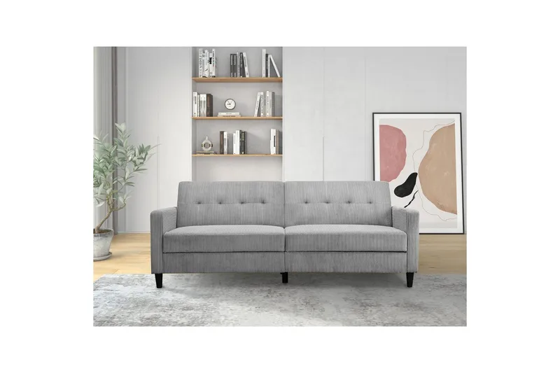 Sovesofa Hartford II 203x83x82 cm, Grå - 203x83x82 cm, Grå - Møbler - Sofaer - Sovesofaer