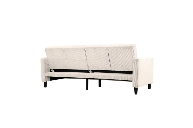 Sovesofa Hartford II 203x83x82 cm, Krem - 203x83x82 cm, Krem - Møbler - Sofaer - Sovesofaer