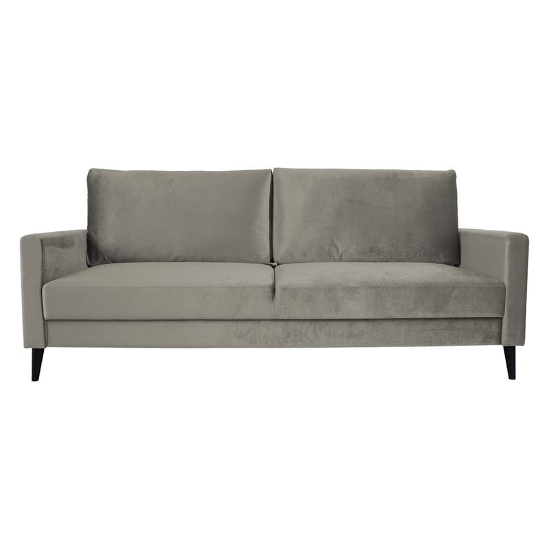Sovesofa HOME4YOU Anna med oppbevaringsboks Beige velur - beige - Møbler - Sofaer - Sovesofaer