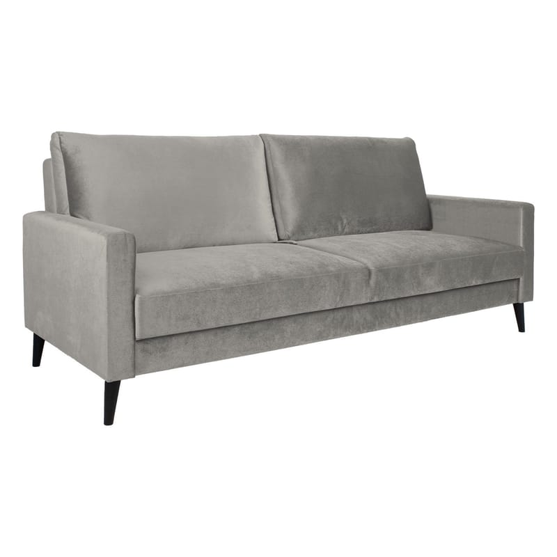Sovesofa HOME4YOU Anna med oppbevaringsboks Beige velur - beige - Møbler - Sofaer - Sovesofaer
