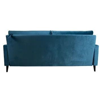 Sovesofa HOME4YOU Anna med oppbevaringsboks Blågrønn velur - blågrønn - Møbler - Sofaer - Sovesofaer