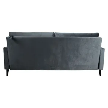 Sovesofa HOME4YOU Anna med oppbevaringsboks Grå fløyel - grå - Møbler - Sofaer - Sovesofaer