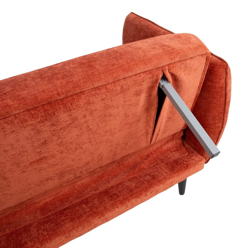Sovesofa HOME4YOU Hermes 3-seter Oransje - oransje - Møbler - Sofaer - Sovesofaer