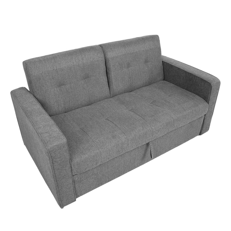 Sovesofa HOME4YOU Jorge 2-seter Grå - grå - Møbler - Sofaer - Sovesofaer