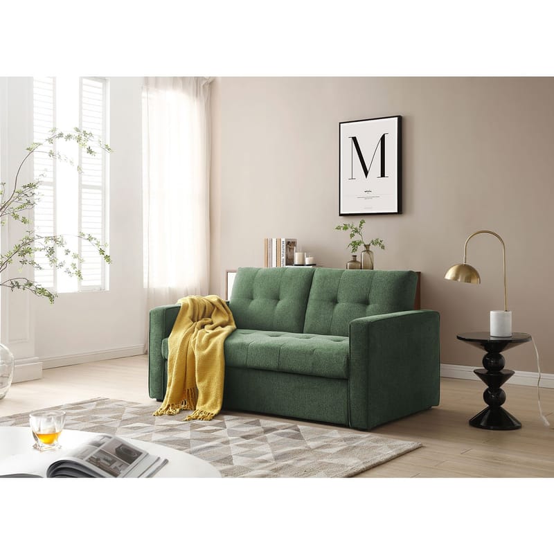 Sovesofa HOME4YOU Jorge 2-seter Grønn - grønn - Møbler - Sofaer - Sovesofaer