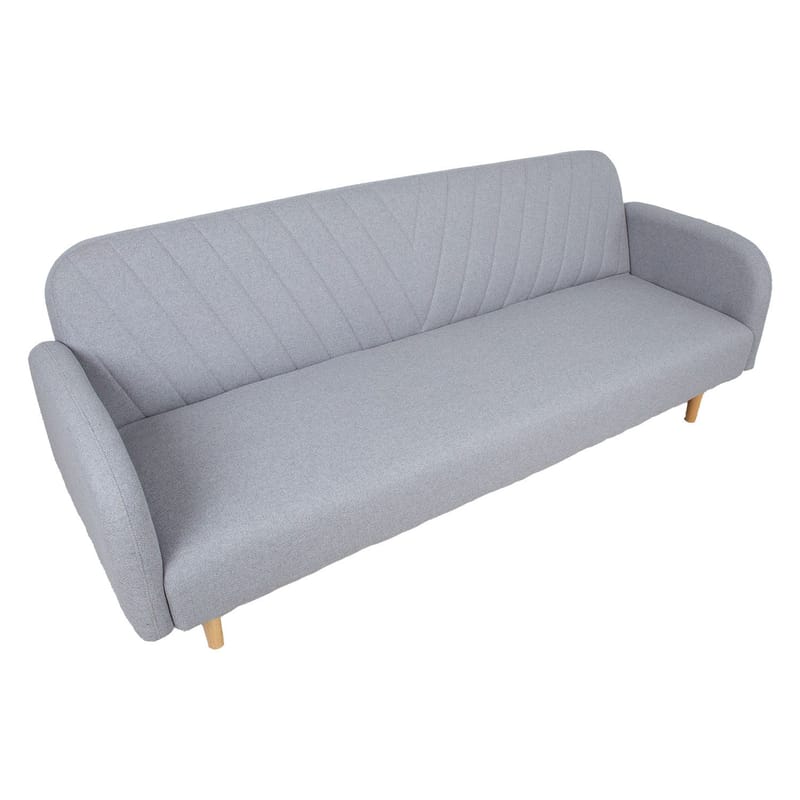 Sovesofa HOME4YOU Karin 208x80x80 cm grå - grå - Møbler - Sofaer - Sovesofaer