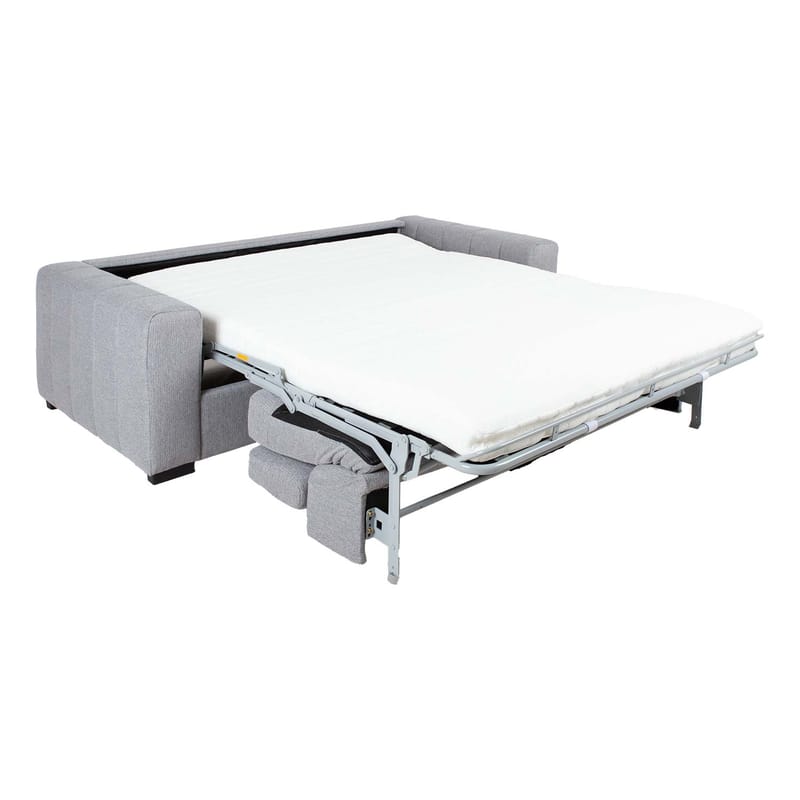 Sovesofa HOME4YOU Kingston 3-seter 198x96x76/94 cm Grå - grå - Møbler - Sofaer - Sovesofaer
