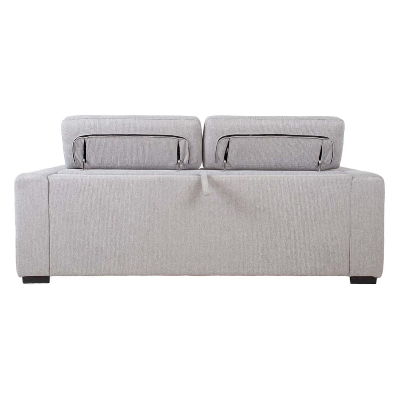 Sovesofa HOME4YOU Kingston 3-seter 198x96x76/94 cm Grå - grå - Møbler - Sofaer - Sovesofaer