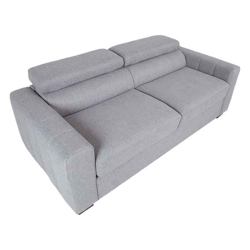 Sovesofa HOME4YOU Kingston 3-seter 198x96x76/94 cm Grå - grå - Møbler - Sofaer - Sovesofaer