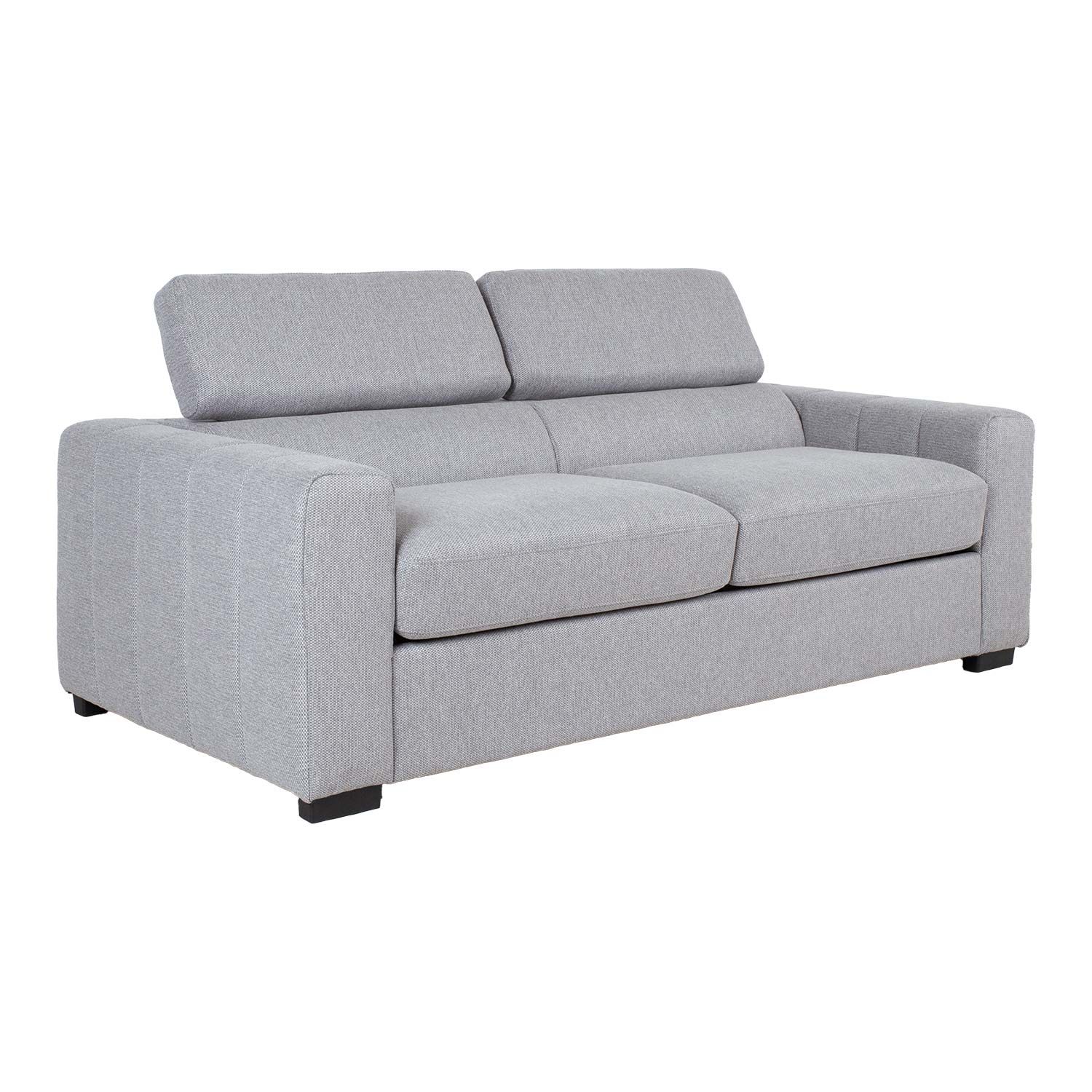 Sovesofa HOME4YOU Kingston 3-seter 198x96x76/94 cm Grå - grå