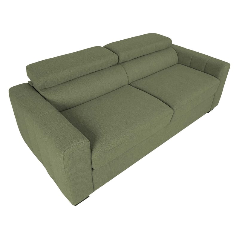Sovesofa HOME4YOU Kingston 3-seter 198x96x76/94 cm Lysegrønn - lysegrønn - Møbler - Sofaer - Sovesofaer