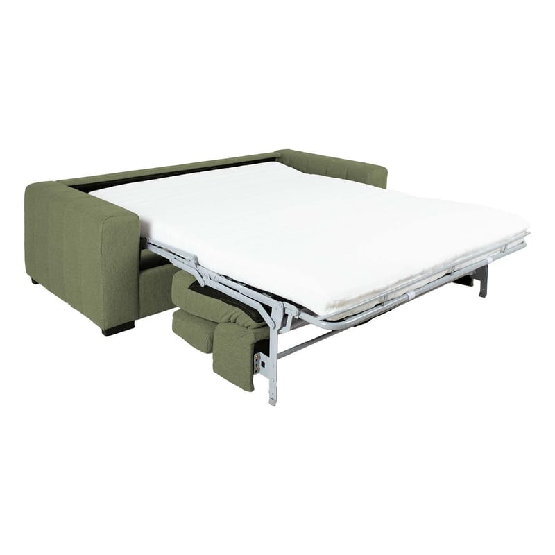 Sovesofa HOME4YOU Kingston 3-seter 198x96x76/94 cm Lysegrønn - lysegrønn - Møbler - Sofaer - Sovesofaer