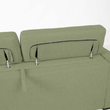 Sovesofa HOME4YOU Kingston 3-seter 198x96x76/94 cm Lysegrønn - lysegrønn - Møbler - Sofaer - Sovesofaer