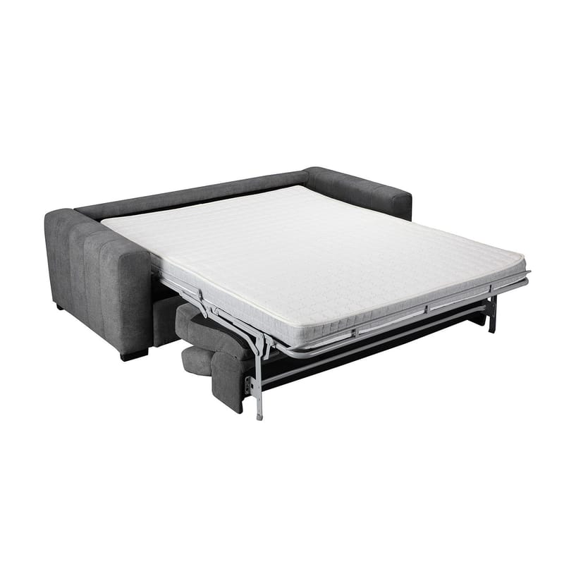 Sovesofa HOME4YOU Kingston 3-seter 198x96x76/94 cm Mørkegrå - mørkegrå - Møbler - Sofaer - Sovesofaer