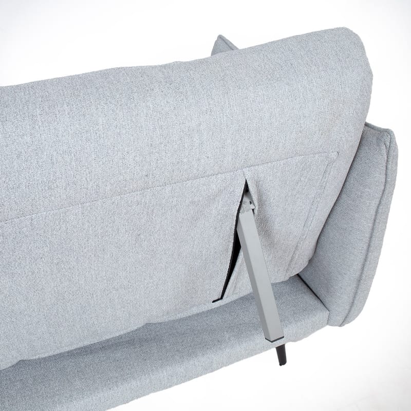 Sovesofa HOME4YOU Lander 3-seter Lysegrå - Lysegrå - Møbler - Sofaer - Sovesofaer