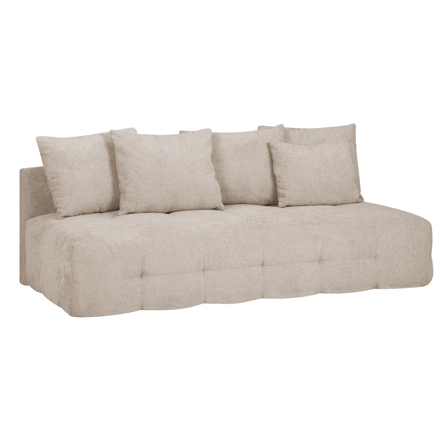 Sovesofa HOME4YOU Luise 3-seter beige - beige