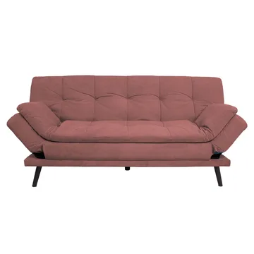 Sovesofa HOME4YOU Roxy 189x88x91 cm Rosa - Rosa - Møbler - Sofaer - Sovesofaer