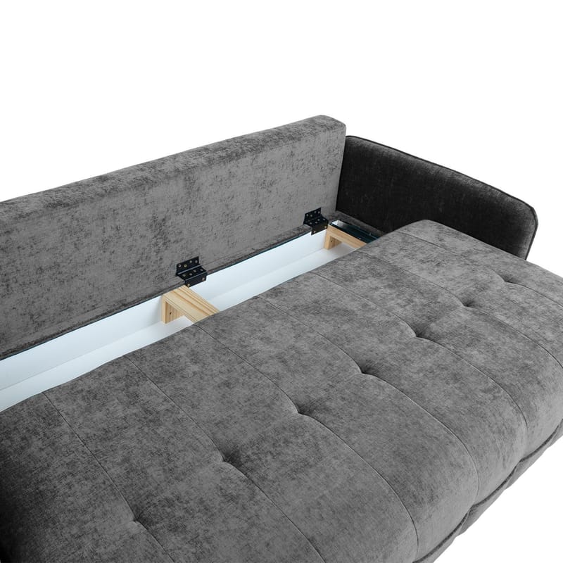 Sovesofa HOME4YOU Sarita 3-seter Grå - Grå - Møbler - Sofaer - Sovesofaer