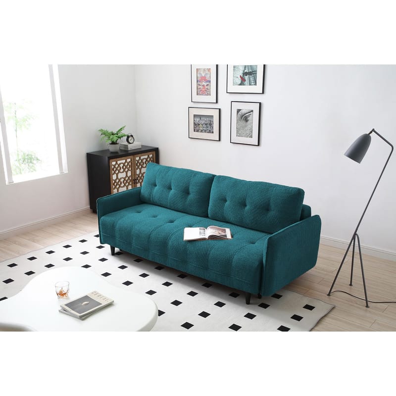 Sovesofa HOME4YOU Sarita 3-seter Grønn - Grønn - Møbler - Sofaer - Sovesofaer