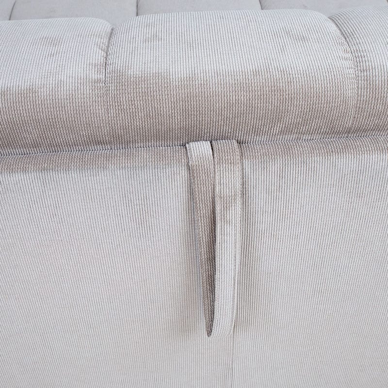 Sovesofa HOME4YOU Stella med fjærmadrass Beige - Beige - Møbler - Sofaer - Sovesofaer