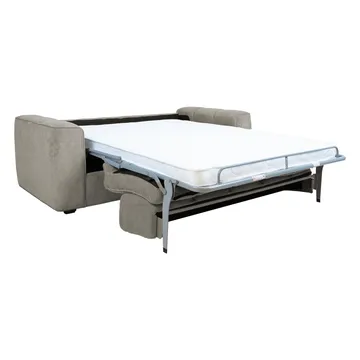 Sovesofa HOME4YOU Stella med fjærmadrass Grå - Grå - Møbler - Sofaer - Sovesofaer