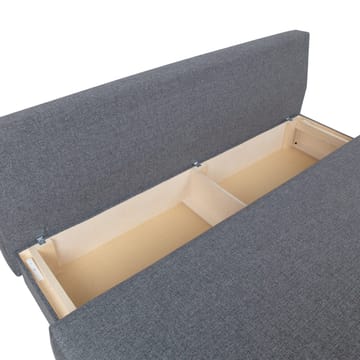 Sovesofa HOME4YOU Vella med oppbevaringsboks Grå - Grå - Møbler - Sofaer - Sovesofaer