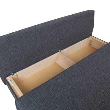Sovesofa HOME4YOU Vella med oppbevaringsboks Mørk grå - Mørk grå - Møbler - Sofaer - Sovesofaer