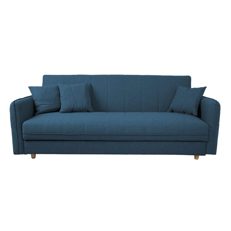 Sovesofa HOME4YOU Visby 200x88x93 cm Blå - blå - Møbler - Sofaer - Sovesofaer