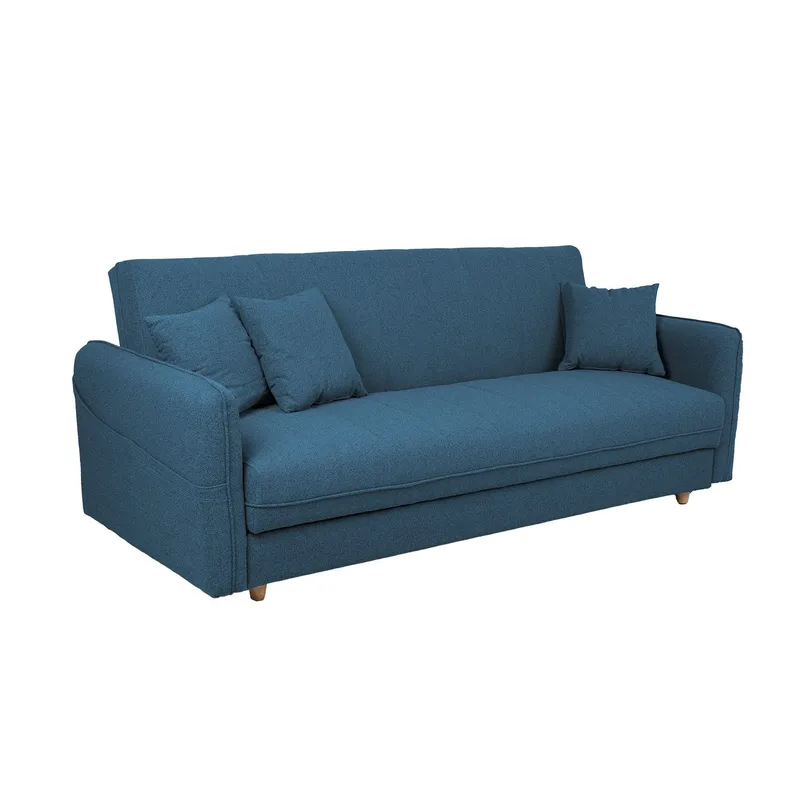 Sovesofa HOME4YOU Visby 200x88x93 cm Blå - blå - Møbler - Sofaer - Sovesofaer