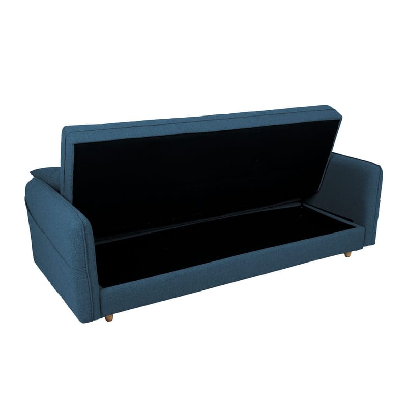 Sovesofa HOME4YOU Visby 200x88x93 cm Blå - blå - Møbler - Sofaer - Sovesofaer
