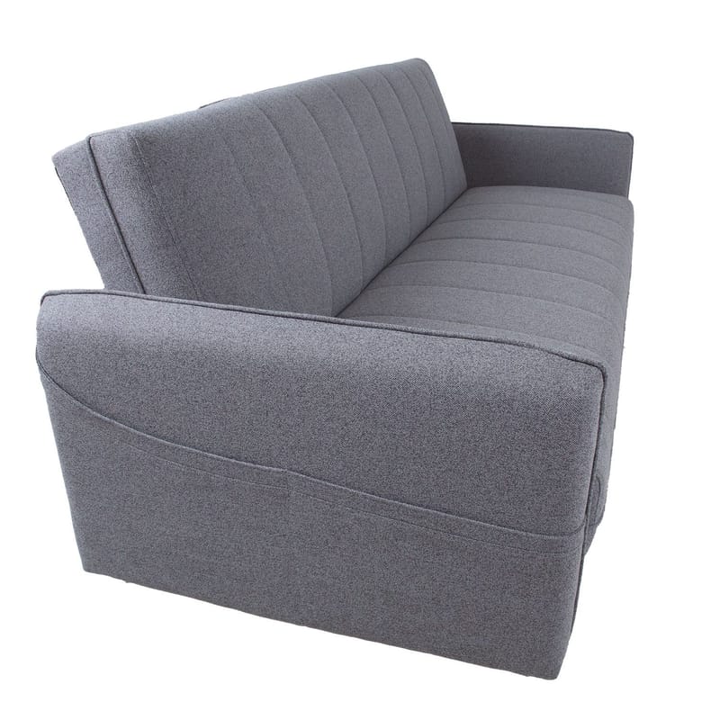 Sovesofa HOME4YOU Visby 200x88x93 cm Grå - grå - Møbler - Sofaer - Sovesofaer